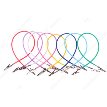 Wholesale Silicone Material Colorful Dental Bib Clip Chain / Plastic dentist Napkin Clip holder